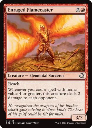 Enraged Flamecaster  [Lorwyn Eclipsed]