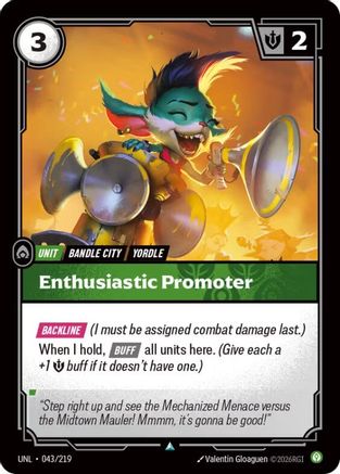 Enthusiastic Promoter (043/219) - Riftbound - [Unleashed] Foil