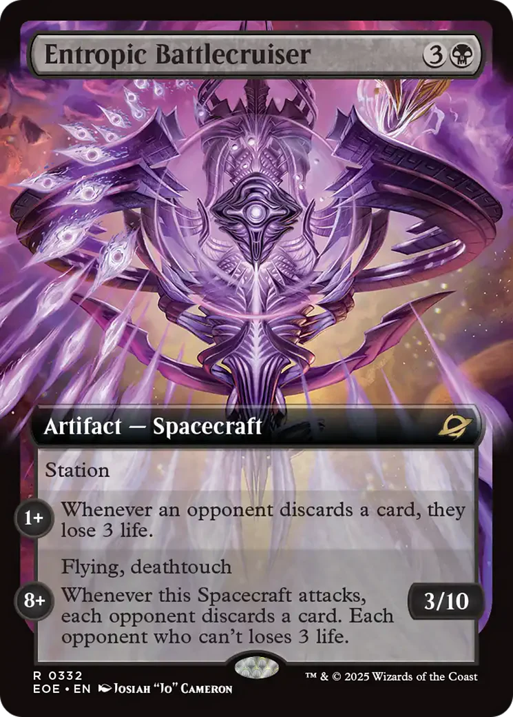 Entropic Battlecruiser (Extended Art) [Edge of Eternities] Foil