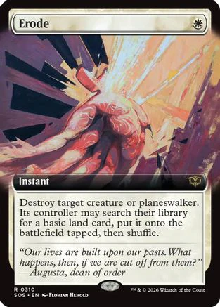 Erode (Extended Art)  [Secrets of Strixhaven] Foil