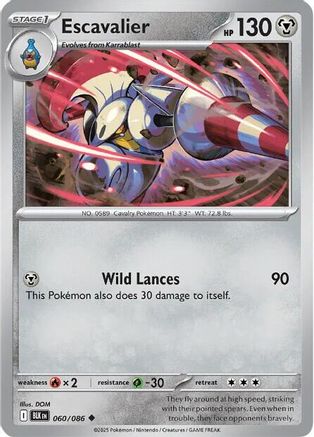 Escavalier (065/086) [Scarlet & Violet: Black Bolt] Reverse Holofoil