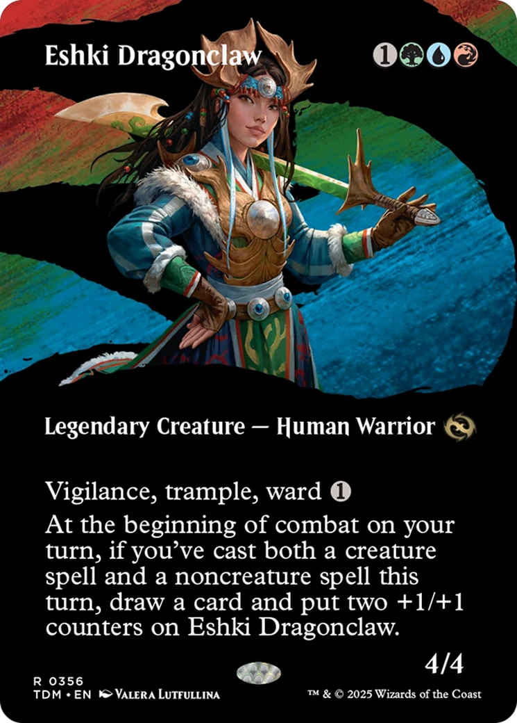 Eshki Dragonclaw (Borderless) [Tarkir: Dragonstorm]