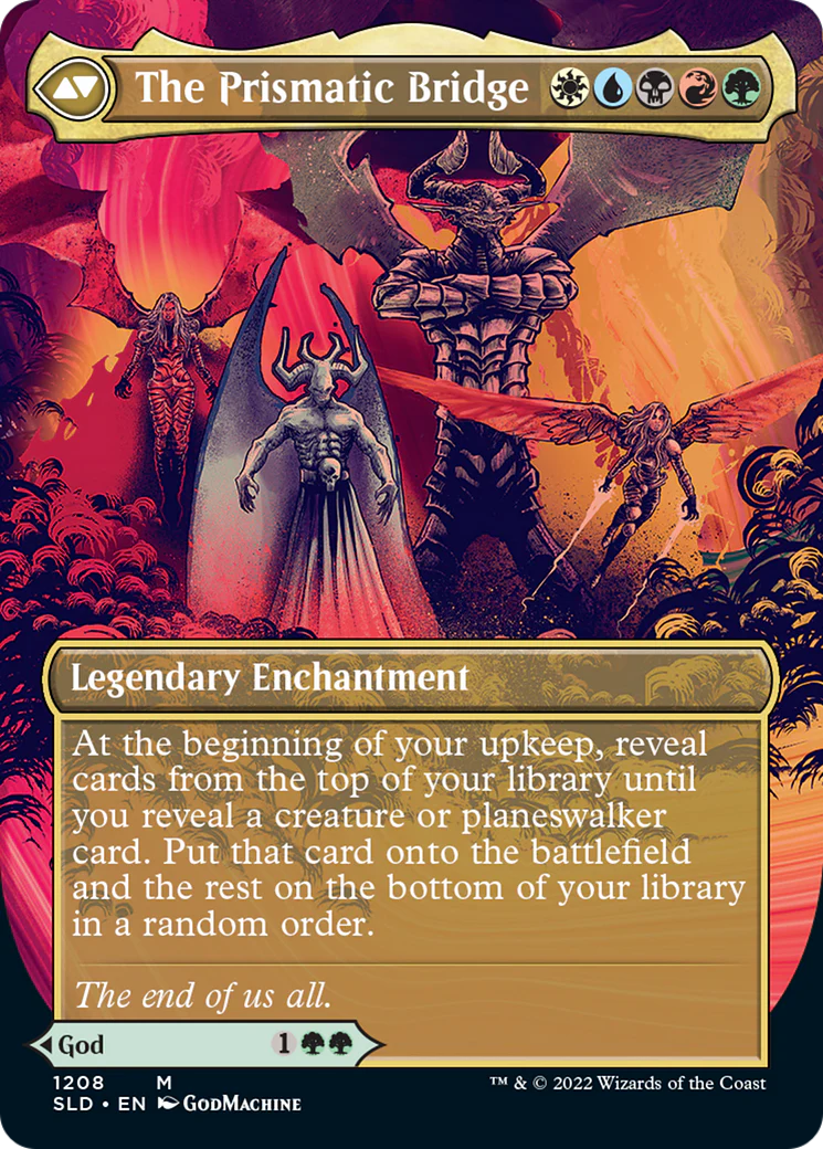 Esika, God of the Tree // The Prismatic Bridge (Display Commander) (Borderless) [Secret Lair: From Cute to Brute] Foil - Image 2