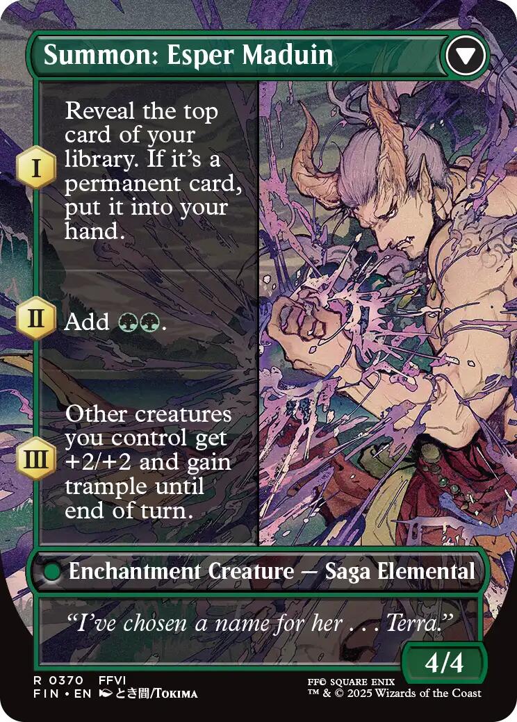 Esper Origins // Summon: Esper Maduin (Borderless) [FINAL FANTASY] Foil - Image 2