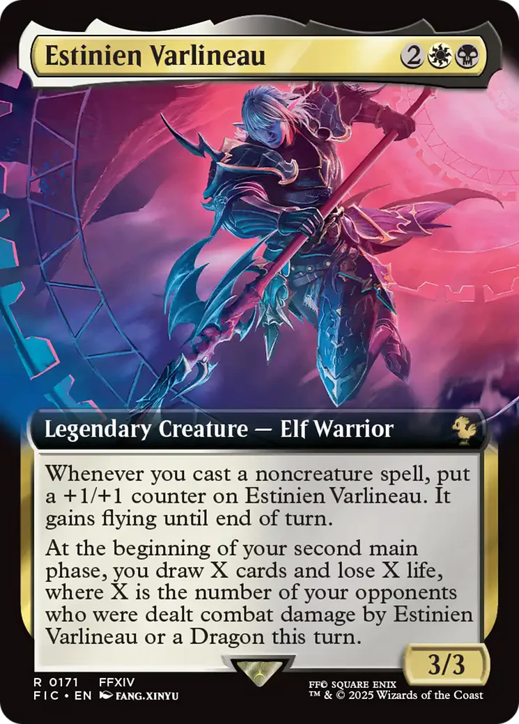 Estinien Varlineau (Extended Art) [FINAL FANTASY Commander] Foil