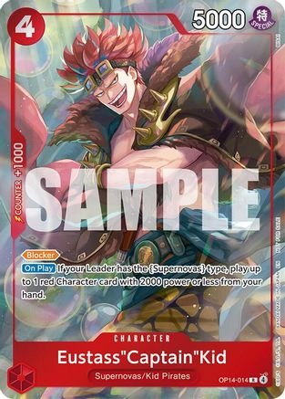 Eustass"Captain"Kid - OP14-014 (Dash Pack) (OP14-014) - [The Azure Sea's Seven] Foil