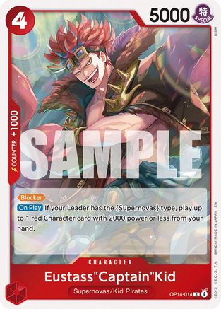 Eustass"Captain"Kid - OP14-014 (OP14-014) - [The Azure Sea's Seven] Foil