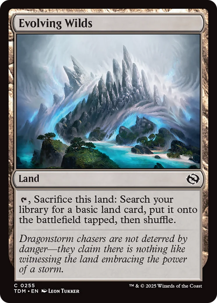 Evolving Wilds [Tarkir: Dragonstorm] Foil