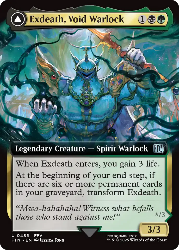 Exdeath, Void Warlock // Neo Exdeath, Dimension's End (Extended Art) [FINAL FANTASY] Foil - Image 3