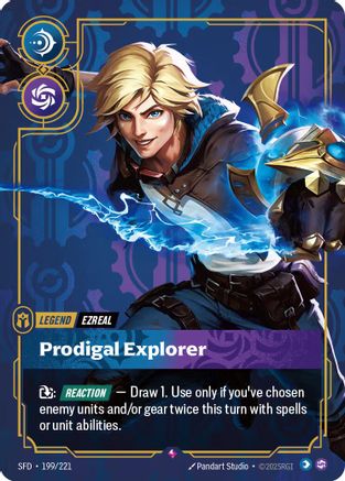 Ezreal - Prodigal Explorer (199/221) - Riftbound - [Spiritforged] Foil