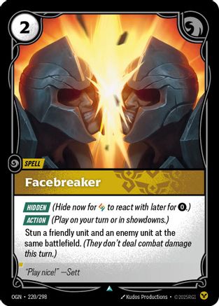 Facebreaker (220/298) - Riftbound - [Origins] Foil