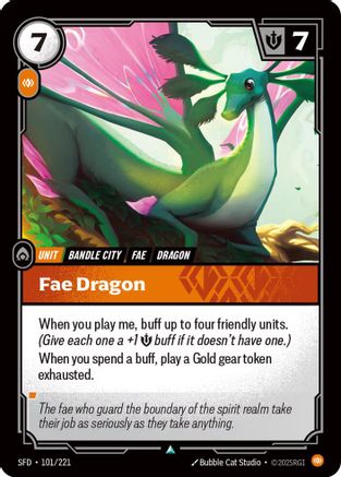 Fae Dragon (101/221) - Riftbound - [Spiritforged]