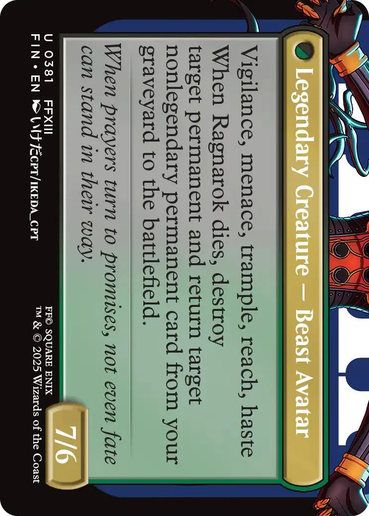 Fang, Fearless l'Cie (Borderless) [FINAL FANTASY] Foil - Image 2