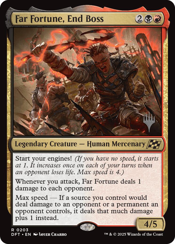 Far fortune, End Boss (Promo Pack) [Aetherdrift Promos] Foil
