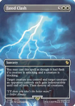 Fated Clash (Borderless)  [Commander: FINAL FANTASY]