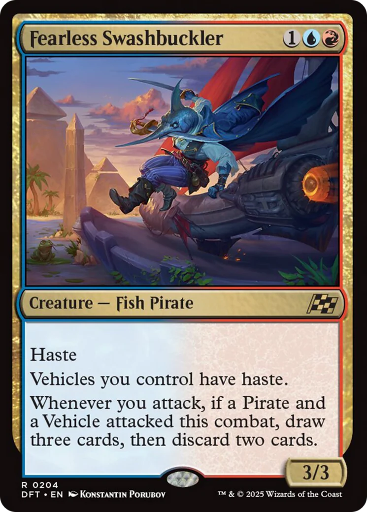 Fearless Swashbuckler [Aetherdrift] Foil
