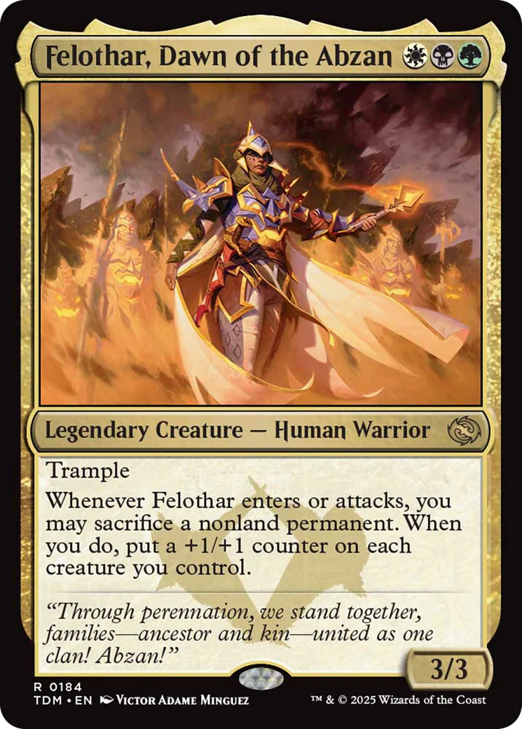 Felothar, Dawn of the Abzan [Tarkir: Dragonstorm] Foil