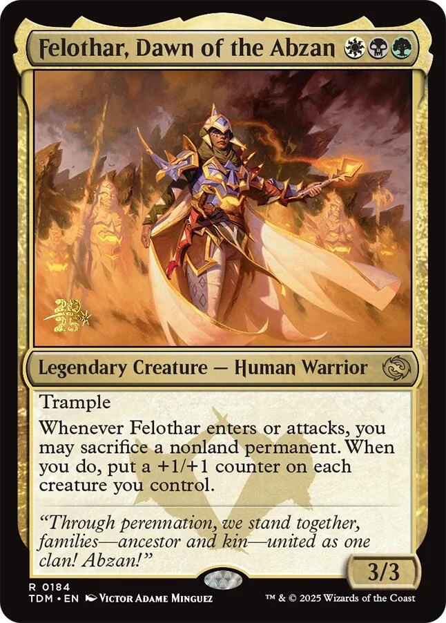 Felothar, Dawn of the Abzan [Tarkir: Dragonstorm Prerelease Promos] Foil