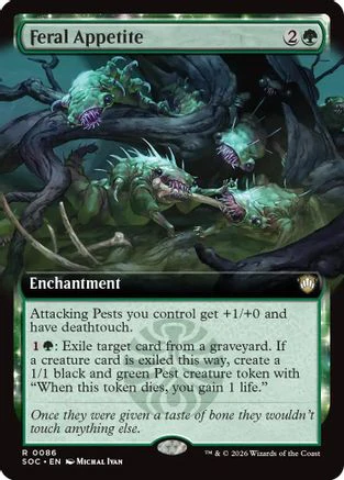 Feral Appetite (Extended Art)  [Commander: Secrets of Strixhaven]