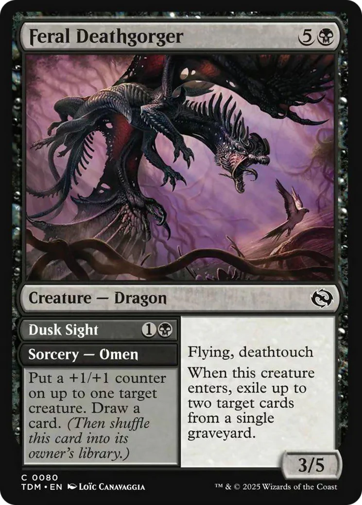 Feral Deathgorger [Tarkir: Dragonstorm] Foil