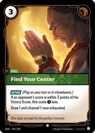 Find Your Center (047/298) - Riftbound - [Origins] Foil