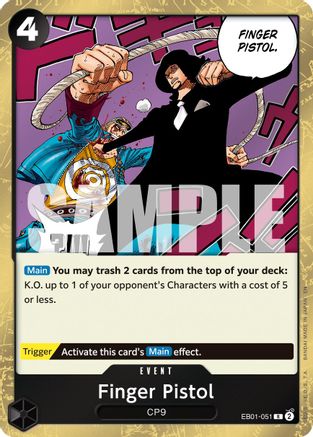 Finger Pistol (Reprint) (EB01-051) - [Premium Booster -The Best- Vol. 2] Foil