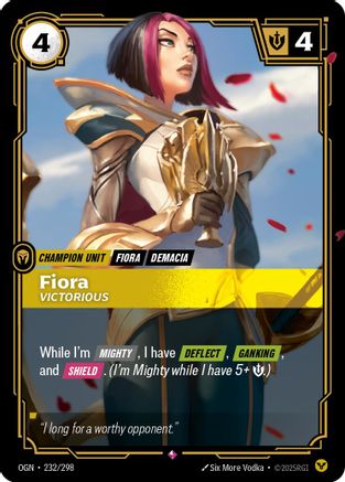 Fiora - Victorious (232/298) - Riftbound - [Origins] Foil
