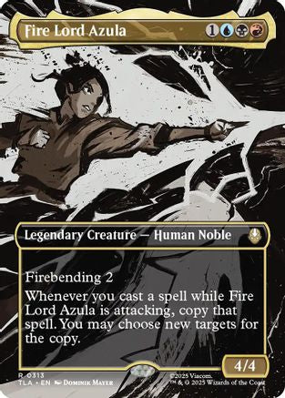 Fire Lord Azula (0313) (Borderless)  [Avatar: The Last Airbender] Foil