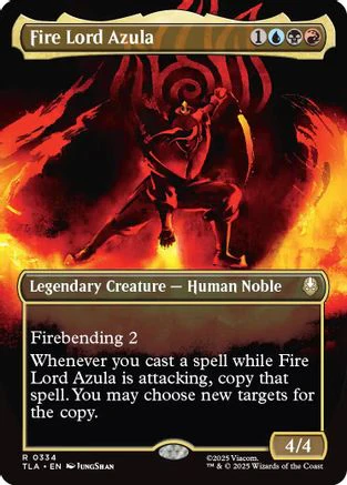 Fire Lord Azula (0334) (Borderless)  [Avatar: The Last Airbender]