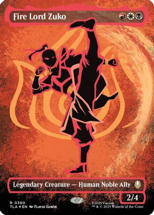 Fire Lord Zuko (Borderless Battle Pose)  [Avatar: The Last Airbender] Foil
