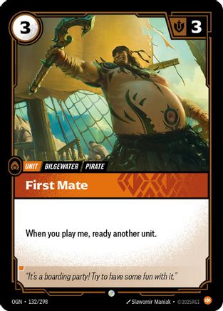 First Mate (132/298) - Riftbound - [Origins] Foil
