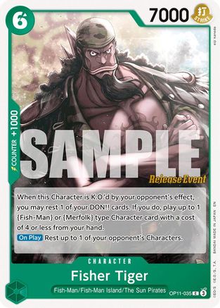 Fisher Tiger (OP11-035) - [A Fist of Divine Speed Release Event Cards]