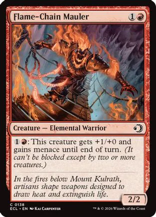 Flame-Chain Mauler  [Lorwyn Eclipsed] Foil