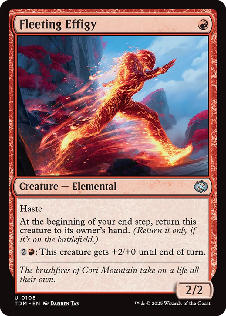 Fleeting Effigy [Tarkir: Dragonstorm] Foil