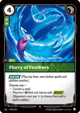 Flurry of Feathers (044/219) - Riftbound - [Unleashed] Foil