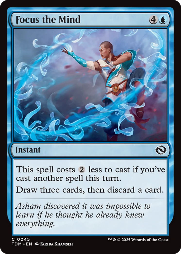 Focus the Mind [Tarkir: Dragonstorm] Foil