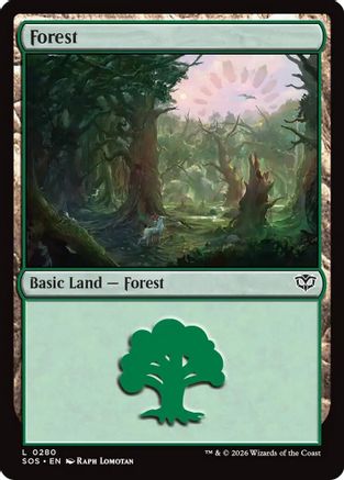 Forest (0280)  [Secrets of Strixhaven] Foil