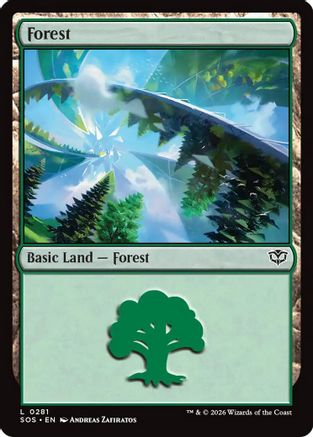 Forest (0281)  [Secrets of Strixhaven] Foil