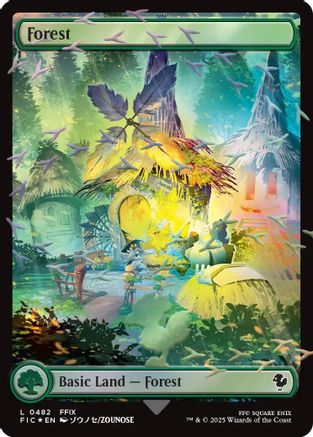 Forest (Chocobo Track Foil)  [Commander: FINAL FANTASY] Foil