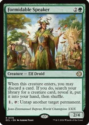 Formidable Speaker  [Lorwyn Eclipsed]