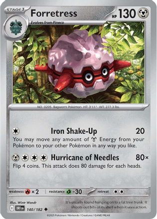 Forretress (140/182) [Scarlet & Violet: Destined Rivals] Reverse Holofoil