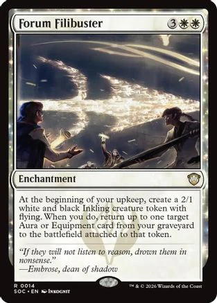 Forum Filibuster  [Commander: Secrets of Strixhaven]