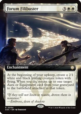 Forum Filibuster (Extended Art)  [Commander: Secrets of Strixhaven]