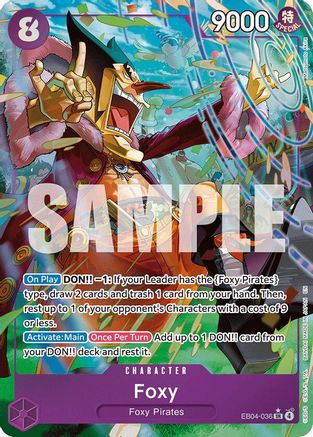 Foxy (Alternate Art) (EB04-036) - [The Azure Sea's Seven] Foil