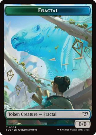 Fractal (0005) // Pest (0009) Double-Sided Token  [Secrets of Strixhaven]
