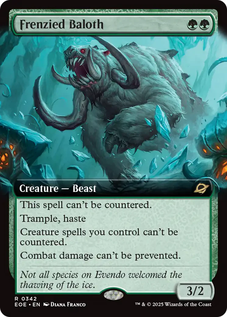 Frenzied Baloth (Extended Art) [Edge of Eternities] Foil