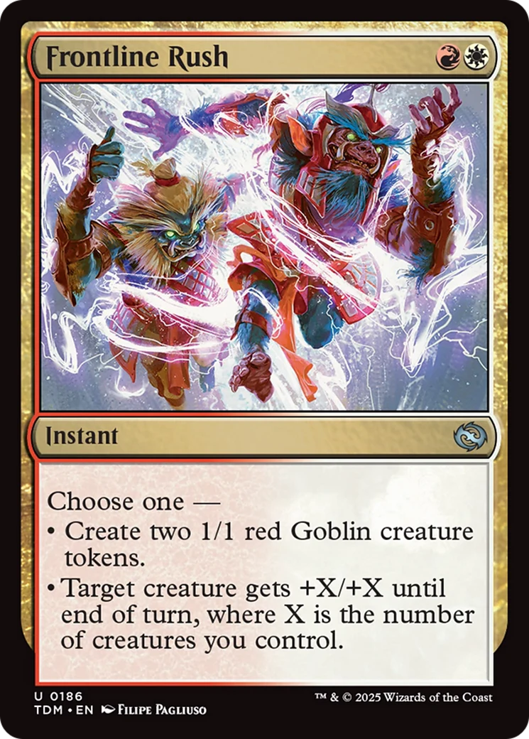 Frontline Rush [Tarkir: Dragonstorm] Foil