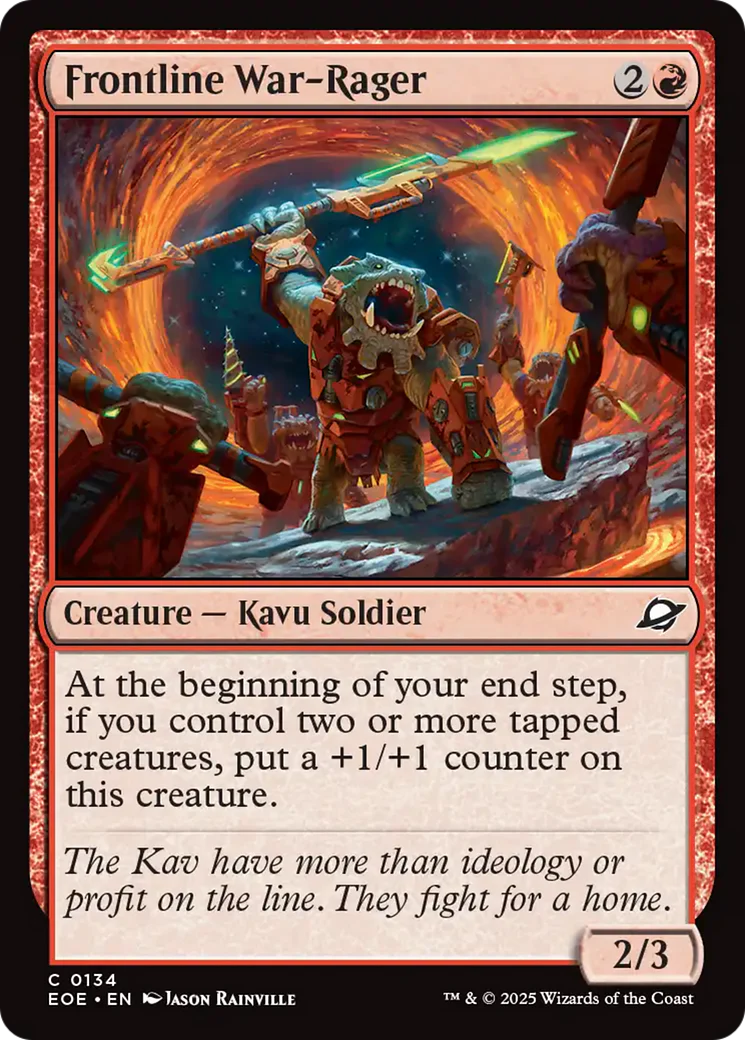Frontline War-Rager [Edge of Eternities] Foil
