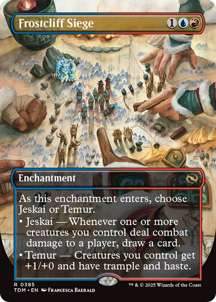 Frostcliff Siege (Borderless) [Tarkir: Dragonstorm] Foil