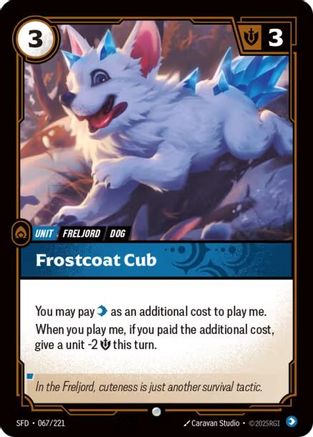 Frostcoat Pup (067/221) - Riftbound - [Spiritforged] Foil